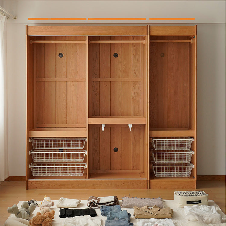 Elegant Natural Cherry and Beech Wood Cabinet – Exquisite Wooden Home Furniture fxgmz-621