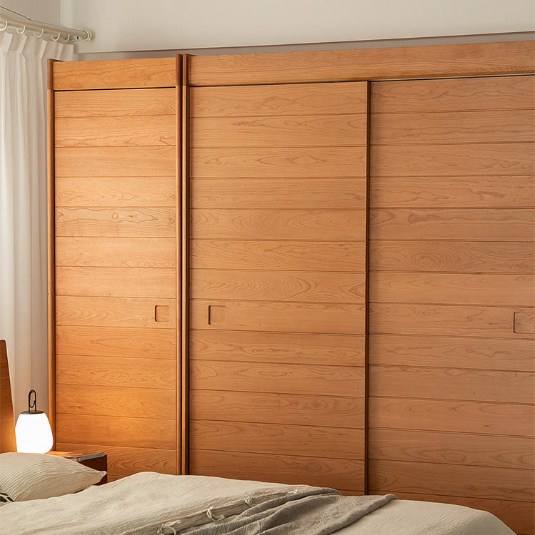 Elegant Natural Cherry and Beech Wood Cabinet – Exquisite Wooden Home Furniture fxgmz-621