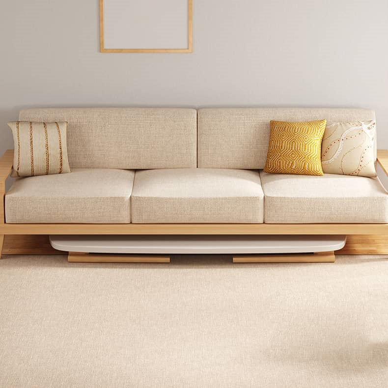 Natural White Solid Wood Tea Table - Elegant and Durable Design fxjc-914