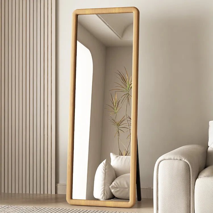 Mirror Brown Natural Brown red Solid wood Glass fydzj-6527