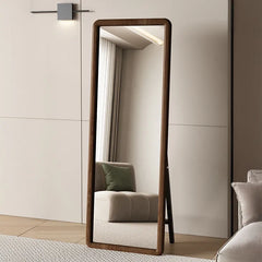 Mirror Brown Natural Brown red Solid wood Glass fydzj-6527