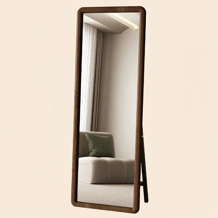 Mirror Brown Natural Brown red Solid wood Glass fydzj-6527