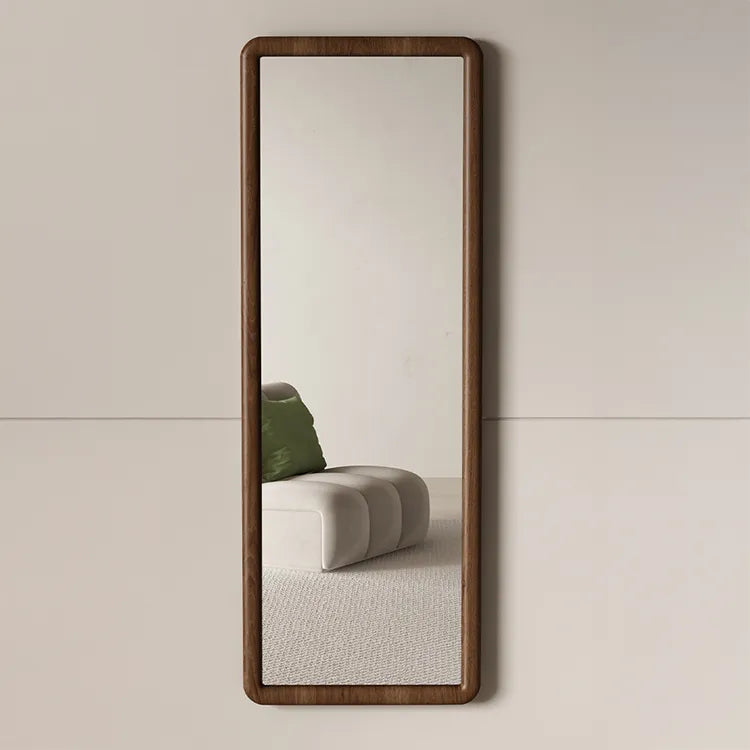Mirror Brown Natural Brown red Solid wood Glass fydzj-6527