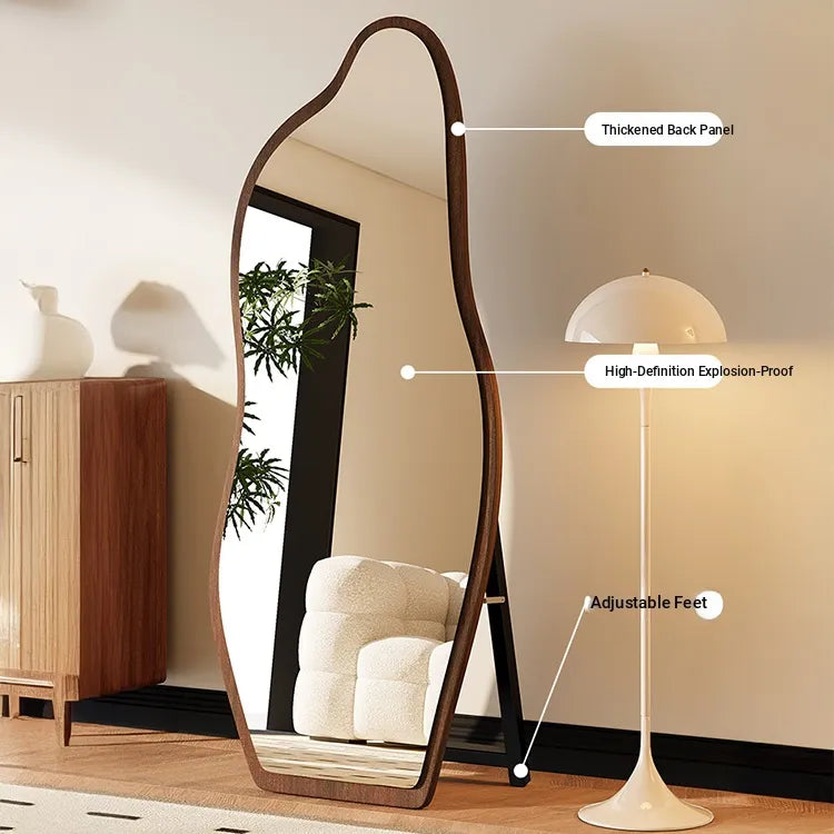 Mirror Brown Black Natural Eco-friendly Board Glass fydzj-6531