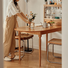 Natural Wood Table in Cherry Finish - Enhance Your Home Décor fyg-656