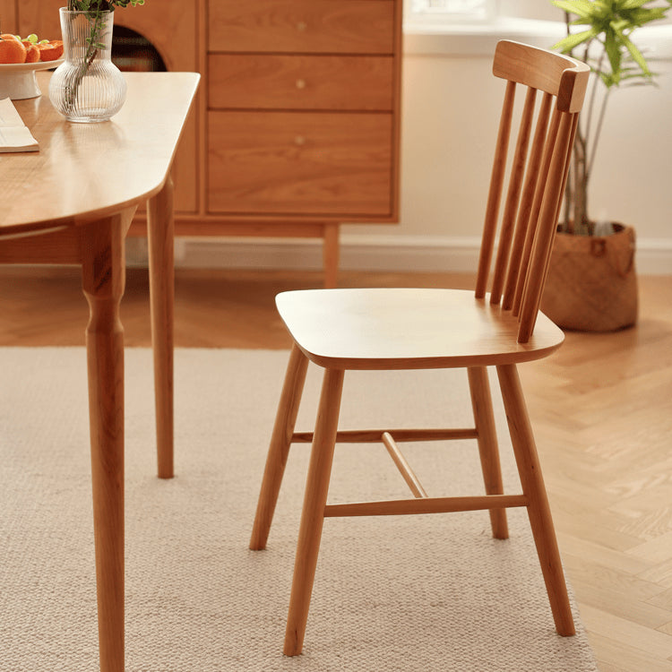 Premium Natural Red Oak & Cherry Wood Chair fyg-657