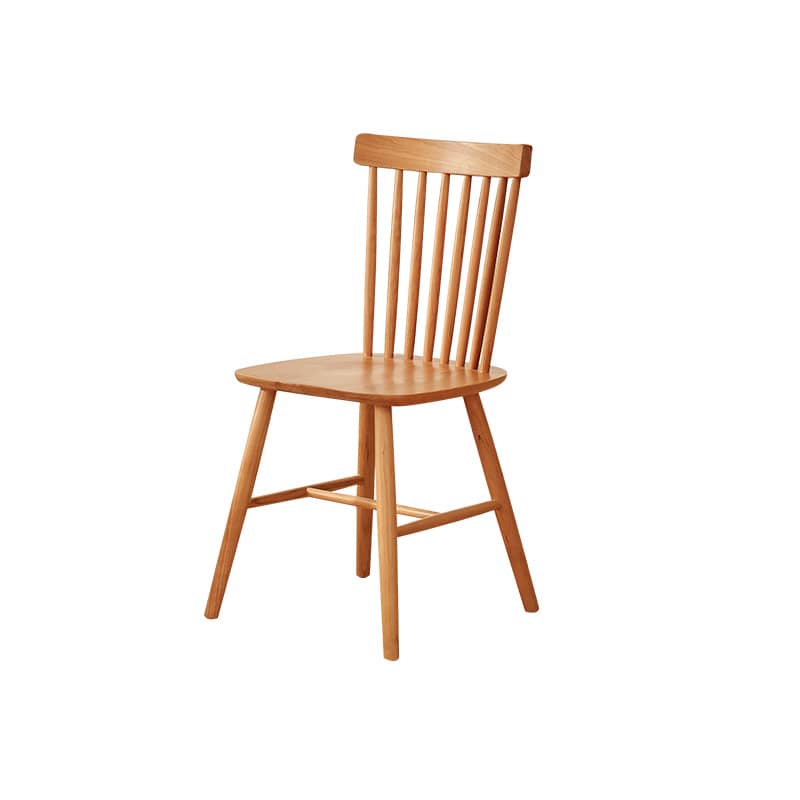 Elegant Red Oak Wood Chair with Natural Finish and Comfortable Cotton Seat fyg-659
