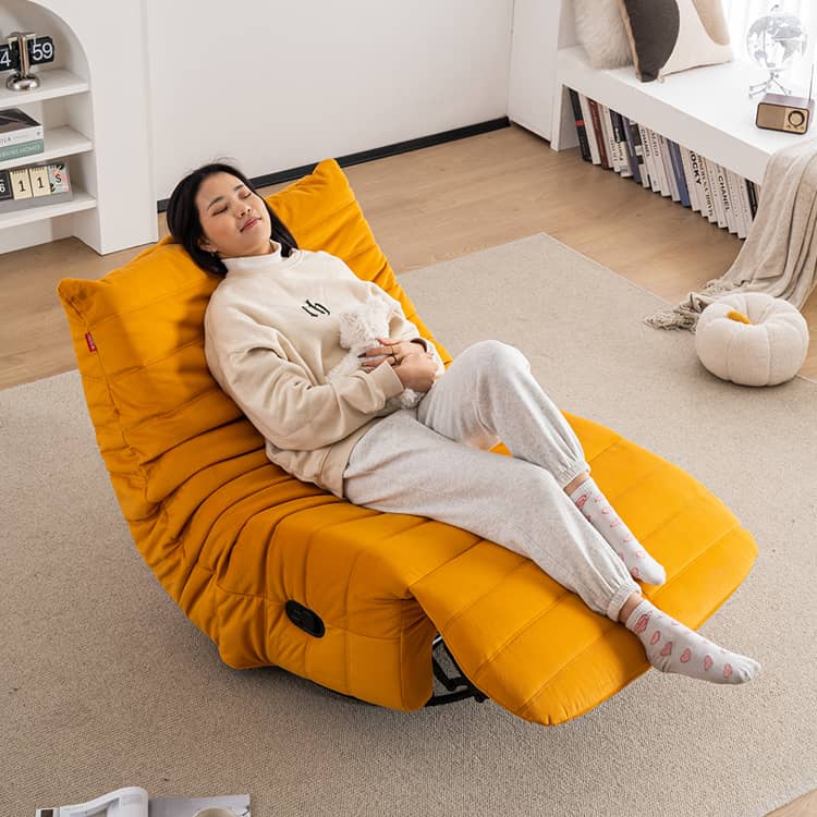 Modern Techno Fabric Sofa in Vibrant Violet, Green, Orange, Mint, Gray, and Red - Durable Particle Board and Metal Frame with Soft Silicon Fill fykl-423