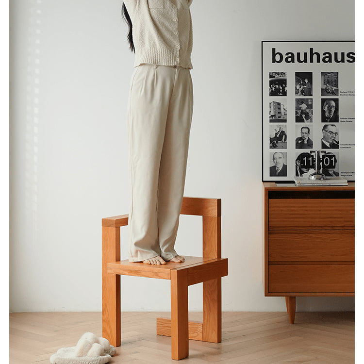 Elegant Natural Ash Wood Chair – Stunning Home Decor Addition fyx-883