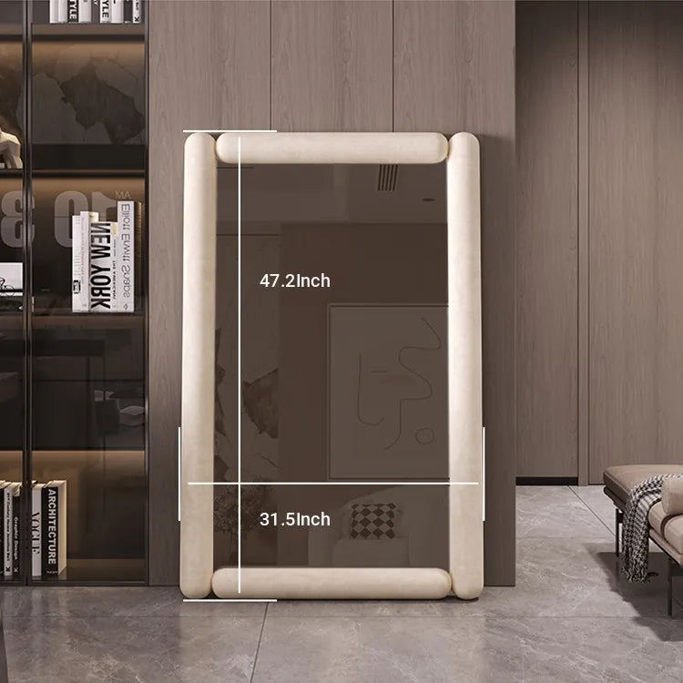 Mirror Beige Camel color Black Glass fyzn-6545