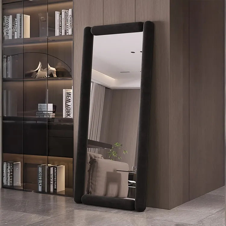 Mirror Beige Camel color Black Glass fyzn-6545
