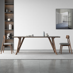 Stunning Grey Ash Wood Ceramic Table - Perfect for Modern Homes hagst-1669