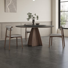 Stylish Grey Ash Wood Ceramic Table - Perfect for Modern Homes hagst-1673