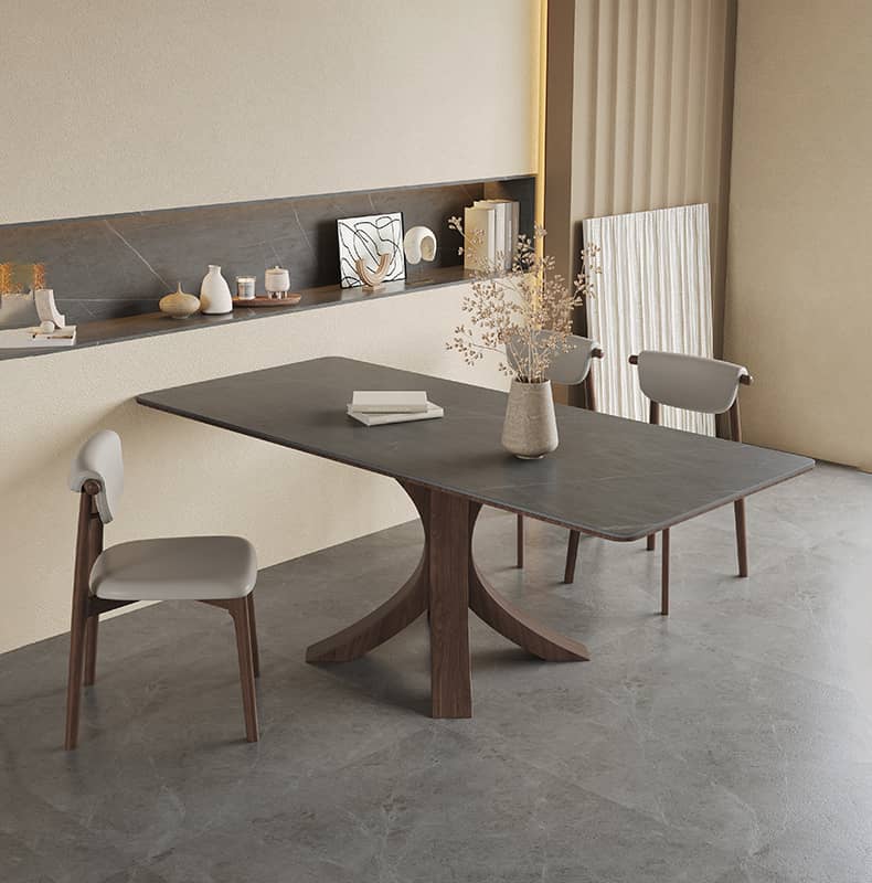 Scratch-Resistant Light Gray Rabric Chair with Oak Frame hagst-330
