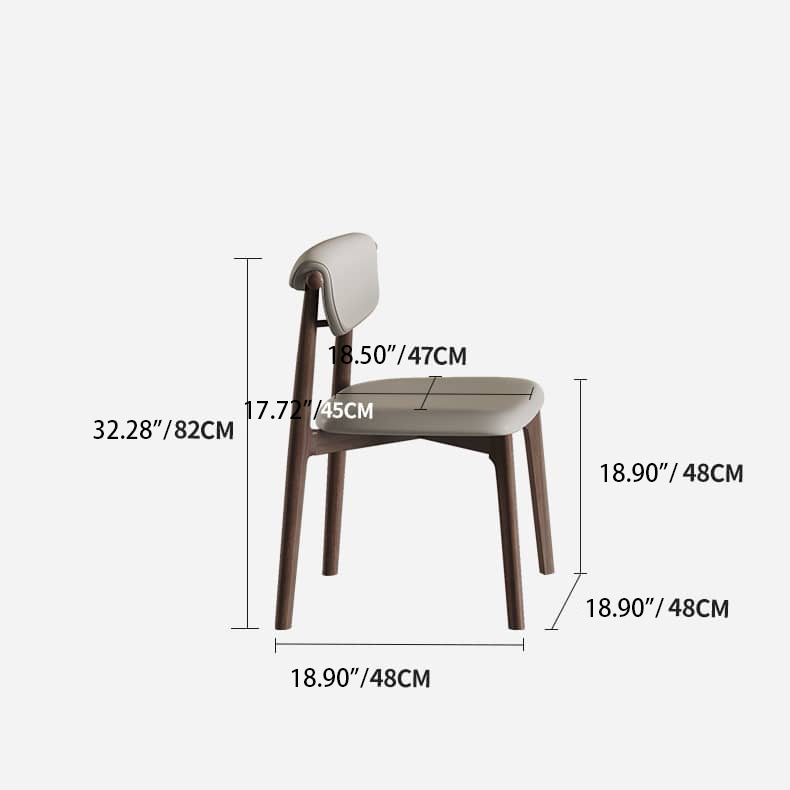 Scratch-Resistant Light Gray Rabric Chair with Oak Frame hagst-330
