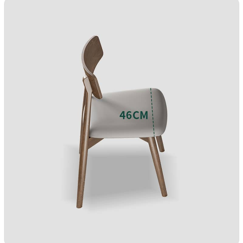Light Gray Oak Chair with Scratch-Resistant Upholstery hagst-332