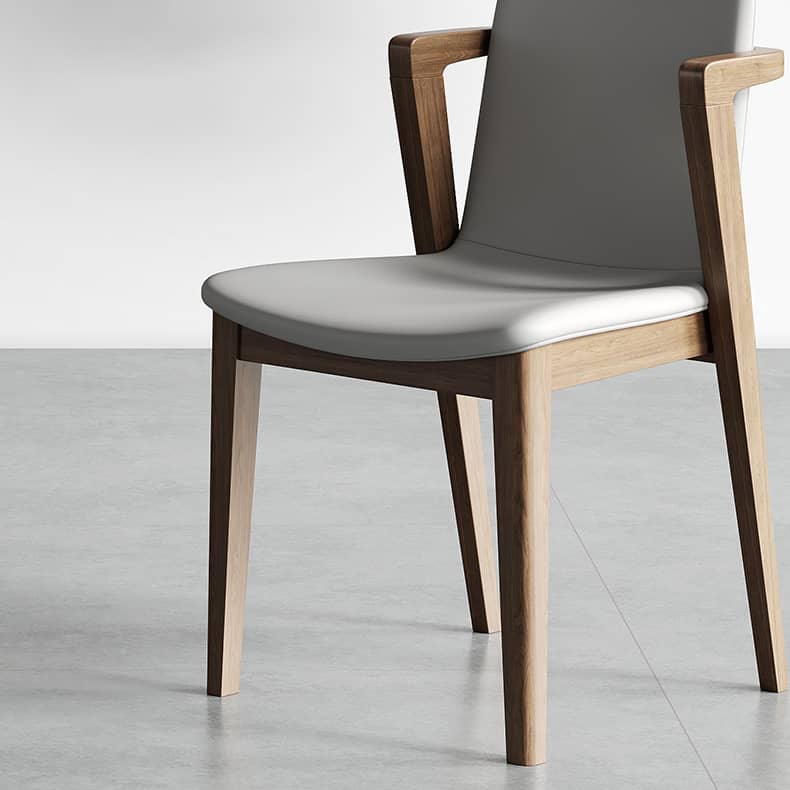 Stylish Dark Gray Ash Wood Chair with Scratch-Resistant Fabric hagst-335
