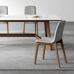 Modern Light Gray Ash Wood Chair with Durable Scratch-Resistant Fabric hagst-340