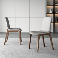Modern Light Gray Ash Wood Chair with Durable Scratch-Resistant Fabric hagst-340
