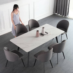 Elegant Dark Gray Cotton-Ramie Blend Chair – Modern Comfort and Style hagst-342