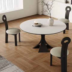 Elegant Multi-Layer Wood Board Table with Durable White Sintered Stone Top hagst-571
