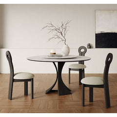 Elegant Multi-Layer Wood Board Table with Durable White Sintered Stone Top hagst-571
