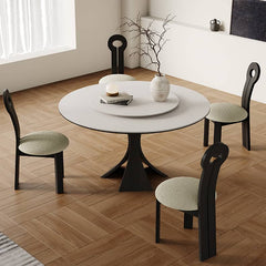 Elegant Multi-Layer Wood Board Table with Durable White Sintered Stone Top hagst-571