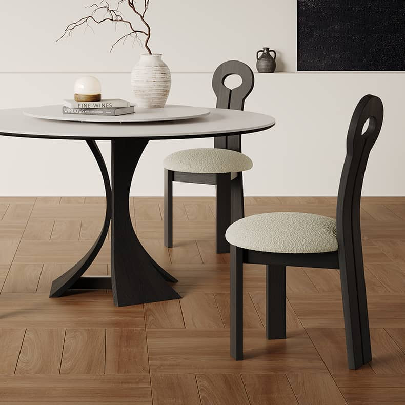 Elegant Multi-Layer Wood Board Table with Durable White Sintered Stone Top hagst-571