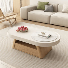 Sleek White Natural TV Cabinet for Modern Living Rooms hjl-1194