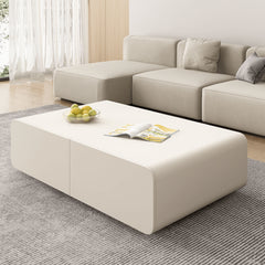 Chic Beige Pine Wood Tea Table - Modern Elegance for Your Home hjl-1207