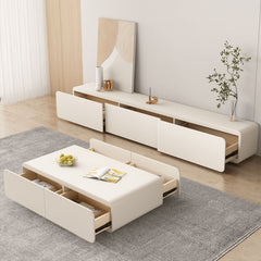 Chic Beige Pine Wood Tea Table - Modern Elegance for Your Home hjl-1207