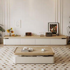 Handcrafted White Pine Wood Tea Table - Perfect Centerpiece for Elegant Home Decor hjl-1220