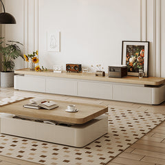 Handcrafted White Pine Wood Tea Table - Perfect Centerpiece for Elegant Home Decor hjl-1220