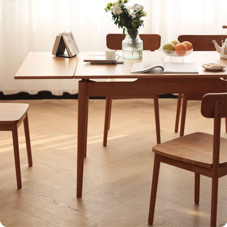 Exquisite Cherry Wood Natural Finish Table - Premium Plywood Construction hldmz-711