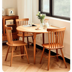 Elegant Cherry Wood Chair in Natural Finish – Timeless Design for Any Space hldmz-715
