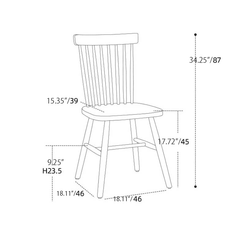Elegant Cherry Wood Chair in Natural Finish – Timeless Design for Any Space hldmz-715