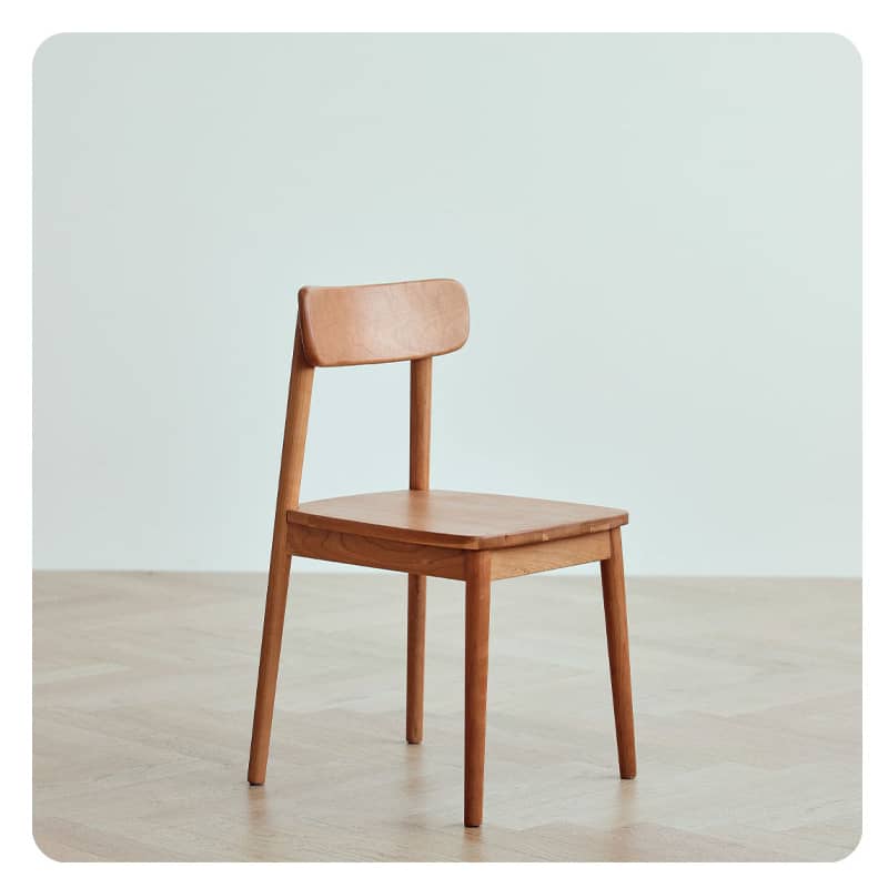 Elegant Natural Cherry Wood Chair for Timeless Home Décor hldmz-718