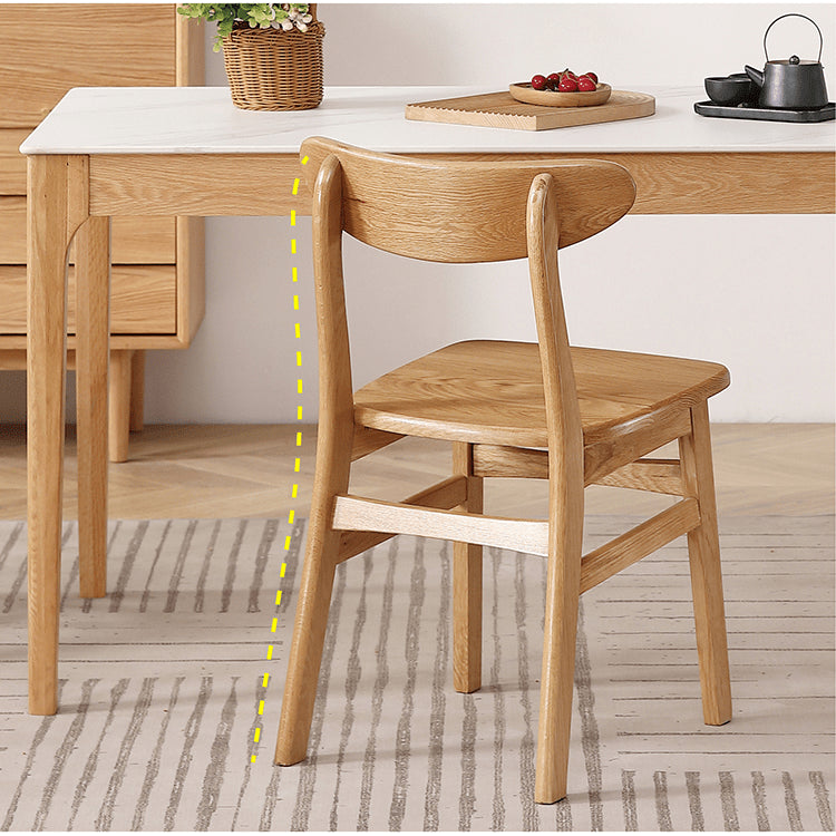 Stunning Oak Wood Chair in Natural Finish – Enhance Your Home Décor hmzj-806
