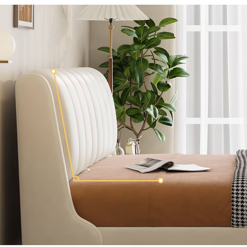 Solid Pine Wood Bed with Beige, Green, Blue, and Yellow Accents for a Stylish Bedroom hmzsh-1270