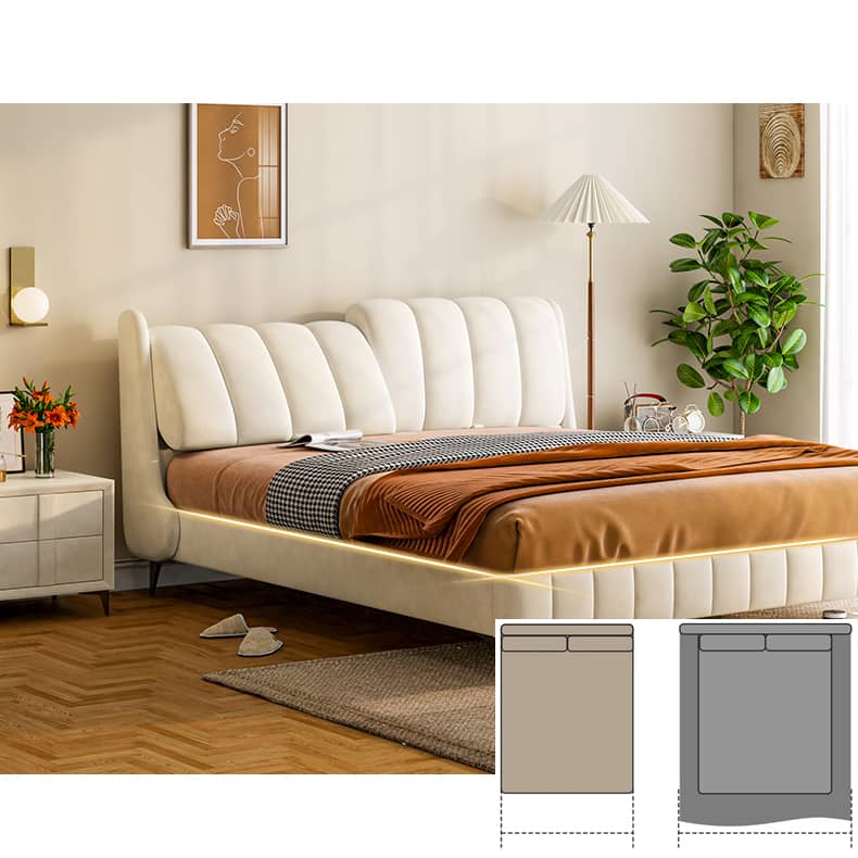 Solid Pine Wood Bed with Beige, Green, Blue, and Yellow Accents for a Stylish Bedroom hmzsh-1270