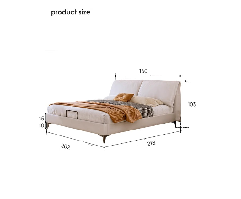 Solid Pine Wood Bed with Beige, Green, Blue, and Yellow Accents for a Stylish Bedroom hmzsh-1270