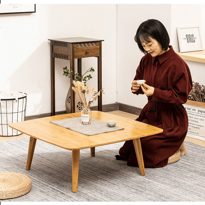 Elegant Natural Bamboo Tea Table – Perfect for Modern Living Spaces hsl-134