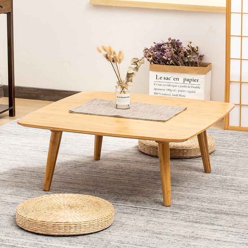 Elegant Natural Bamboo Tea Table – Perfect for Modern Living Spaces hsl-134
