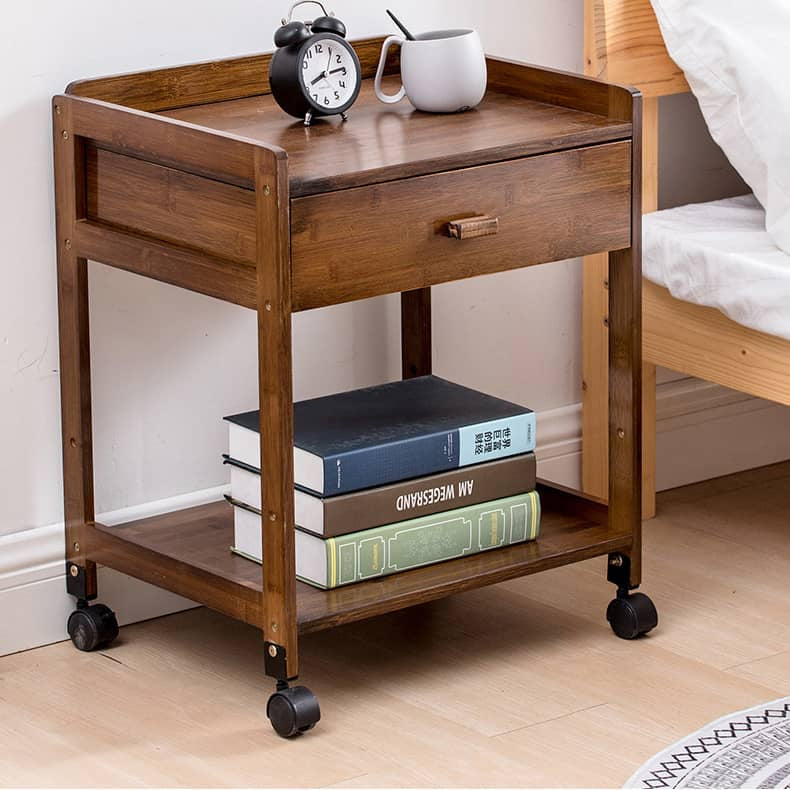 Eco-Friendly Bamboo Storage Rack for a Stylish Natural Wood Look hsl-299