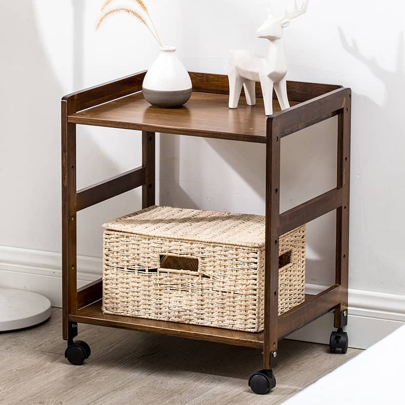 Eco-Friendly Bamboo Storage Rack for a Stylish Natural Wood Look hsl-299