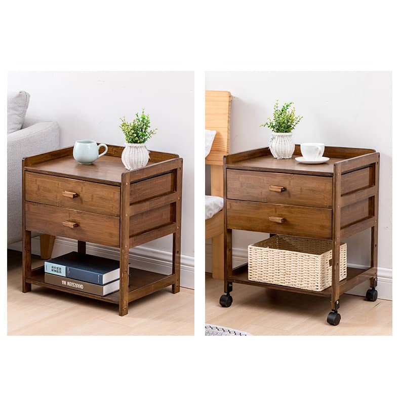 Eco-Friendly Bamboo Storage Rack for a Stylish Natural Wood Look hsl-299