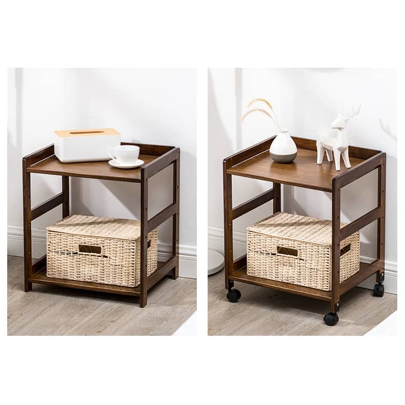 Eco-Friendly Bamboo Storage Rack for a Stylish Natural Wood Look hsl-299