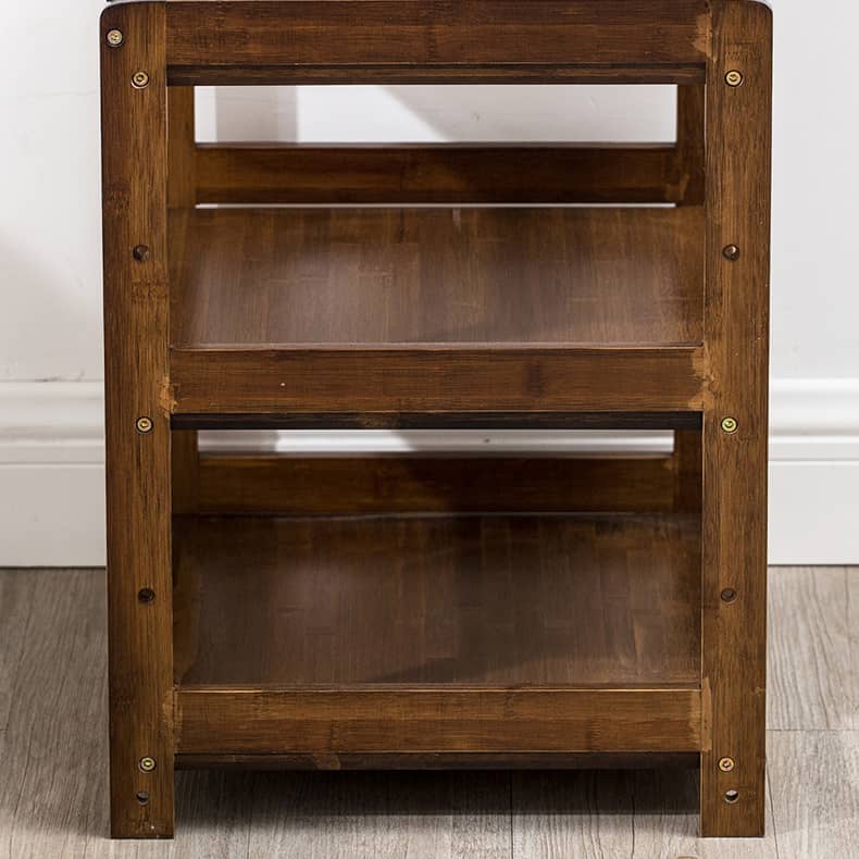 Eco-Friendly Bamboo Storage Rack for a Stylish Natural Wood Look hsl-299