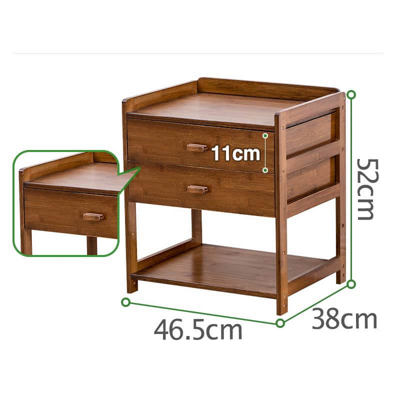 Eco-Friendly Bamboo Storage Rack for a Stylish Natural Wood Look hsl-299