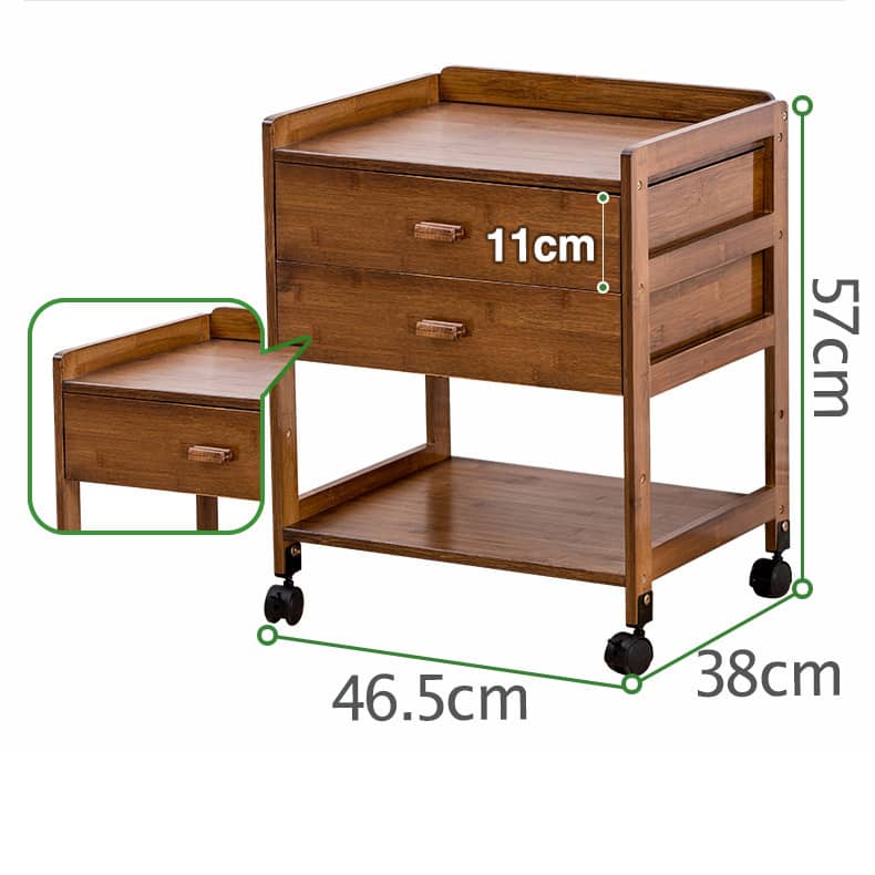 Eco-Friendly Bamboo Storage Rack for a Stylish Natural Wood Look hsl-299